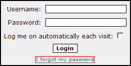 Forgotten Password
