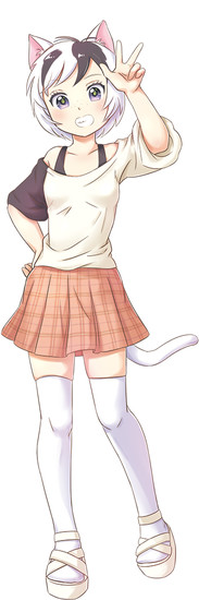 อนิเมะสั้น Tama and Friends นำตัวการ์ตูนแมวน้อยน่ารักมาเปลี่ยนเป็นคน