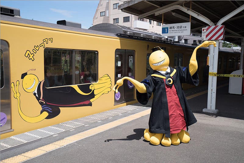 Assassination Classroom's Koro-sensei Conducts Tokyo Train - Interest