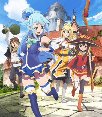 KonoSuba Anime Light novel Manga Aqua, Anime, fictional Character, cartoon,  pixiv png