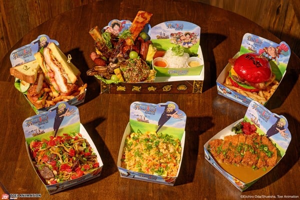 One Piece café menu food