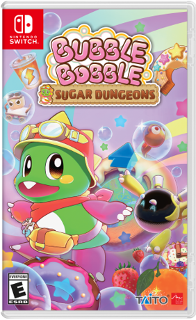 Switch box art for Bubble Bobble: Sugar Dungeons