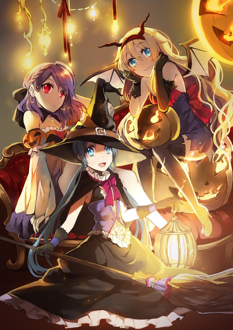 Happy Halloween Chibi Anime Halloween HD Png Download  Transparent Png  Image  PNGitem