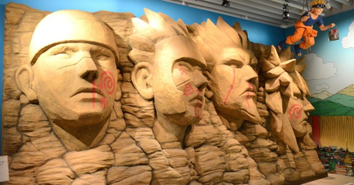 Naruto vs Sasuke at The Valley of The End Mural Statue - Spec