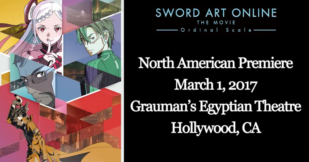 Crunchyroll & Aniplex of America Announce Theatrical Dates for New Sword  Art Online Film