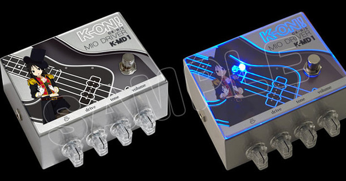 K-ON! MIO DRIVER K-MD1 シリアル10番台 K-ON! MIO DRIVER K-MD1 Overdrive Bass Effector Mio Akiyama
