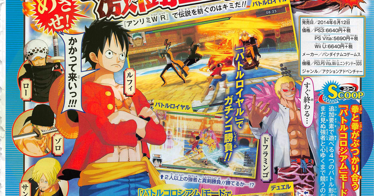One Piece Unlimited World Red PS3/WIIU/3DS/VITA - Sat-Elite Video Games  Paris Jeux Video