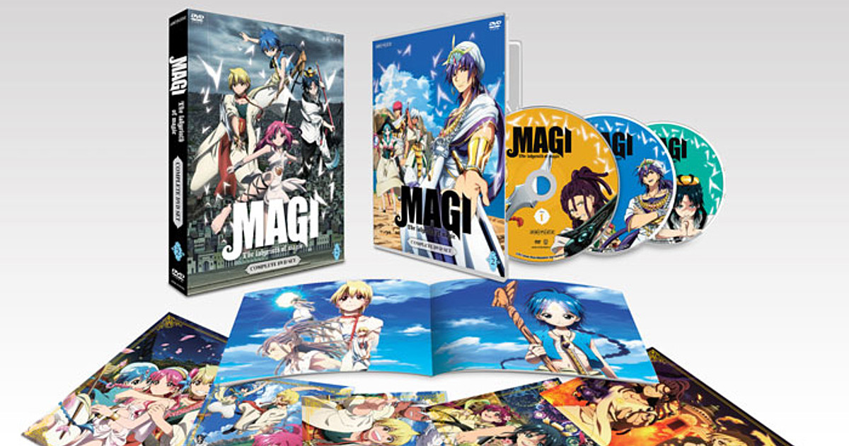 Magi The Labyrinth & Kingdom of Magic Complete Anime Series Blu-ray Set