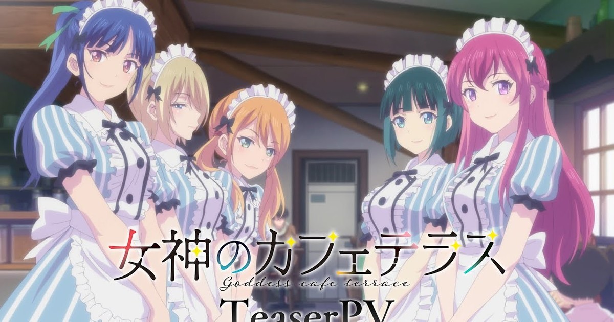 Megami no Café Terrace - Novo teaser revela estreia do anime para