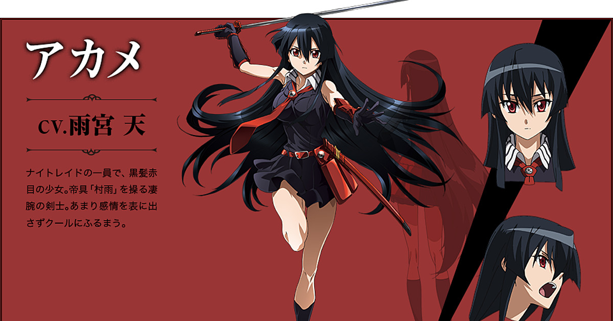 Akame ga Kill! Anime Mangaka Teigu, Anime, black Hair, manga, fictional  Character png