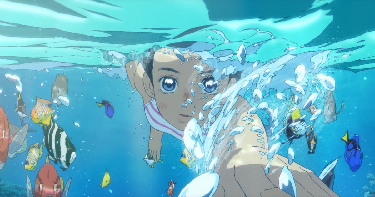 Desktop Wallpaper Cute Anime Girl Sea Night Fan Art Hd Image Picture  Background 2f3854