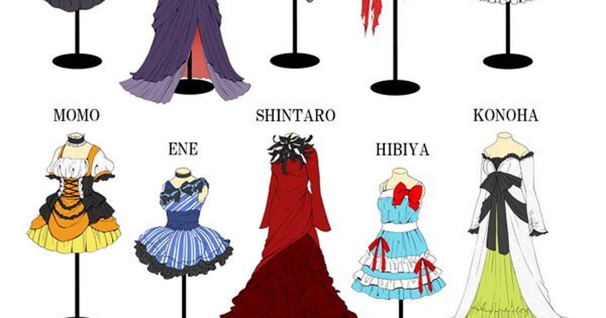Mekakucity Actors Reimagined As Dresses - Interest - Anime News Network