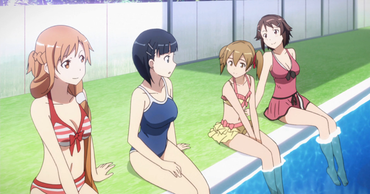 Top 20 Anime Bikini Girls and Swimsuit Beach Boys 