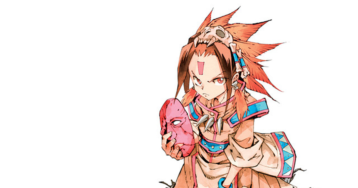 SK2 Shaman king anime manga main characters yoh asakura holding