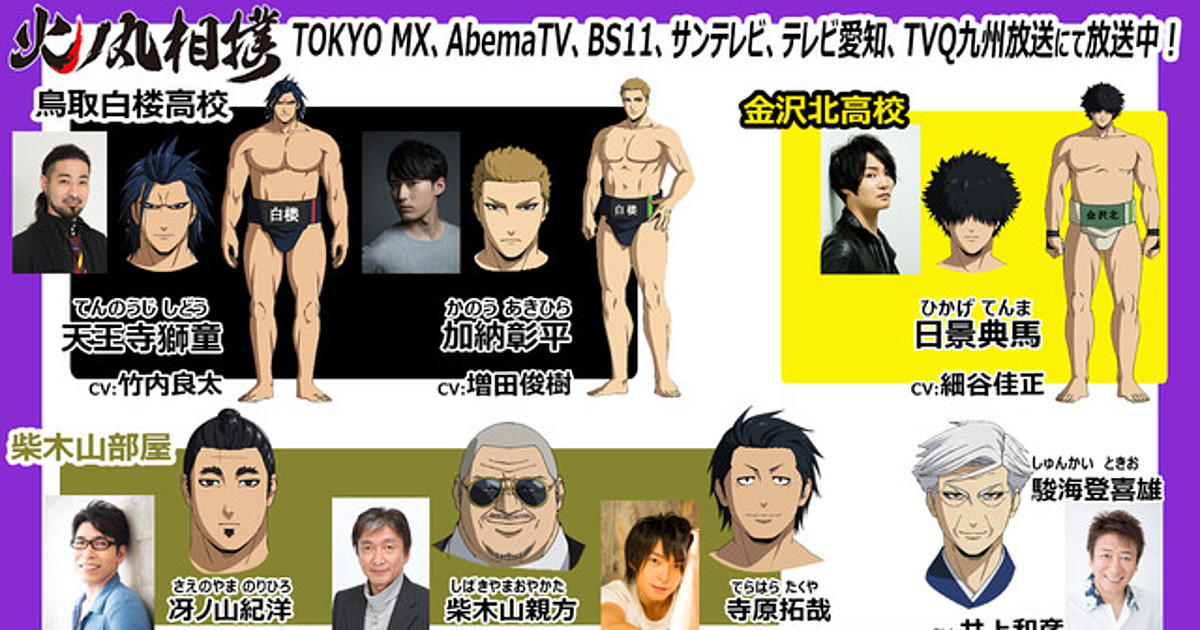 Hinomaru Sumo TV Anime Reveals 7 More Cast Members - News - Anime News  Network