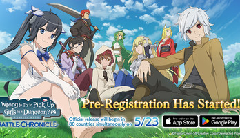 Is It Wrong to Try to Pick Up Girls in a Dungeon?: Battle Chronicle Game to End Service for PC, iOS, Android on September 29