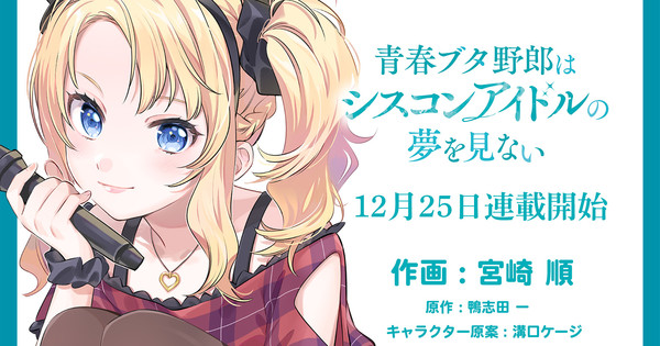 Rascal Does Not Dream Of Siscon Idol Rascal Does Not Dream of Siscon Idol Light Novel Gets Manga Adaptation