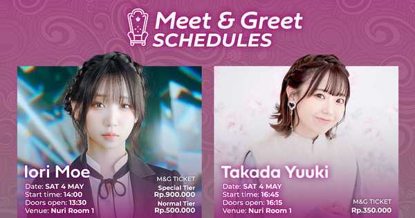 AFA Indonesia Hosts Voice Actors Yūki Takada, Sayaka Senbongi, Kentarō