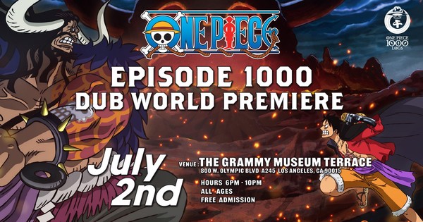 One Piece Episode 1000 Dub World Premiere - Anime Expo 2023 - Anime News  Network