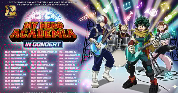 My Hero Academia Concert World Tour Announces U.S. Tour Dates