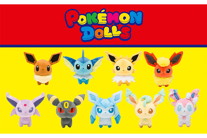 eevee and colorful friends