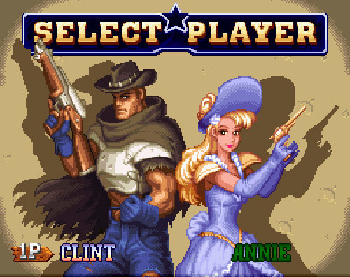 There is a HUGE rift in the Wild Guns fan community between those who think Annie should be played with the blue palette and those who prefer the pink palette. You wouldn't believe the fights I've seen.