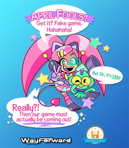 You're a kid, you're a squid. You're an April Fools' Joke, now you're not.
