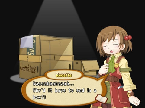 Ending up in a box? She's either homeless or a serial killer's last victim.