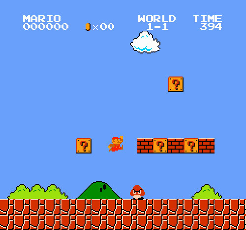 Also, choosing between the first stage's 1-up and the pipe full of coins dictates what sort of parent you'll be.
