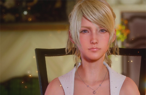 Hey, she has pimples! And that's GOOD! Too many game characters have perfect, boring faces, and designers need to embrace the flaws that...oh wait, those are just the little magic lightspecks. Never mind.