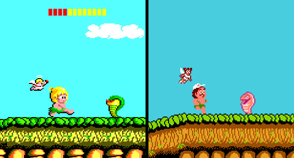 Left: Wonder Boy. Right: Young Nasty Man.