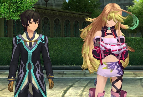 BUT: Milla can wear other outfits if you don't like her stock attire! Lots of outfits! Like the armored gear of Tales of Destiny's hero Stahn! Pair it with sunglasses and a baseball cap!