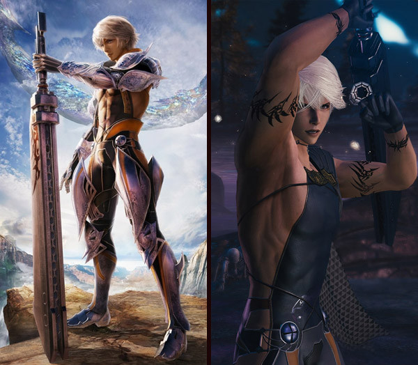 The one on the right looks like a rejected design for younger Nier.