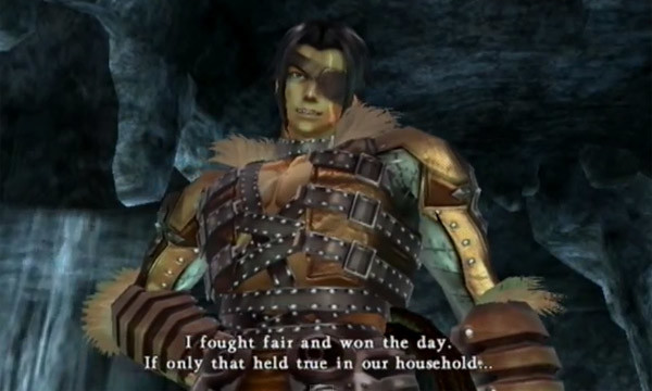 Yes, Trevor says this after defeating Syfa. It's wacky marital humor! Just like the Lockhorns!