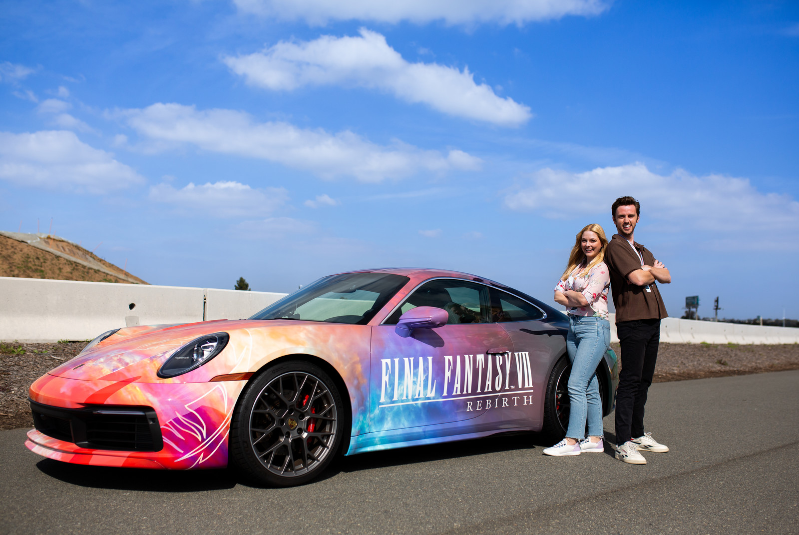 Final Fantasy VII Rebirth Game Drives to Dream with Porsche