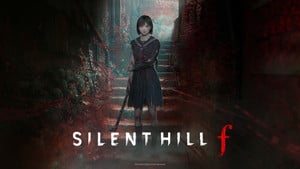 Visual for Silent Hill f game showing protagonist Hinako standing in a narrow alleyway