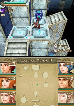 This is one of the best dungeons, where all of those columns rise up beneath you when you're carrying the right block.
