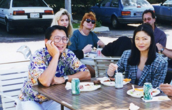 1996-9-18-pea-luncheon-party-from-left-hiroe-tsukamoto-manager-anime-yuji-producer-anime-