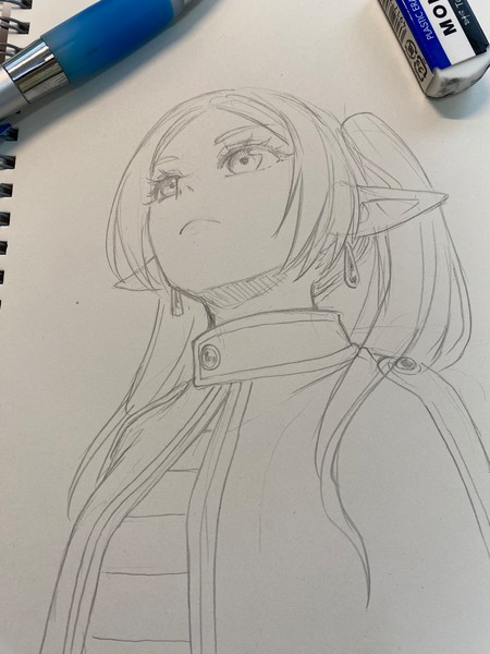 natsuna_yuma_frierne_looking_up