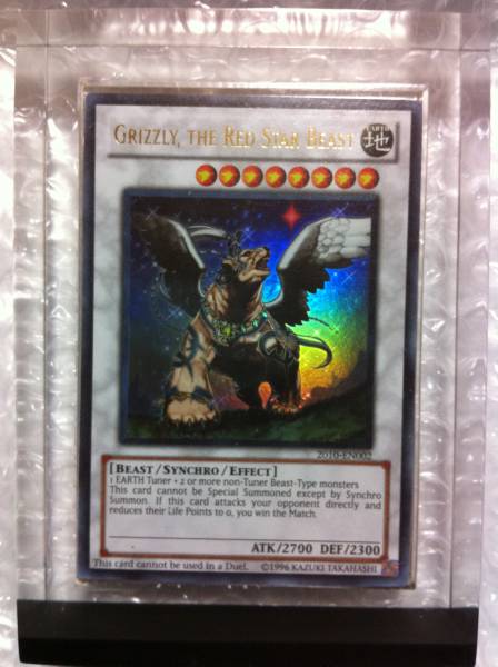 The Red Star Beast Handmade Token YUGIOH FAKE Orica Grizzly