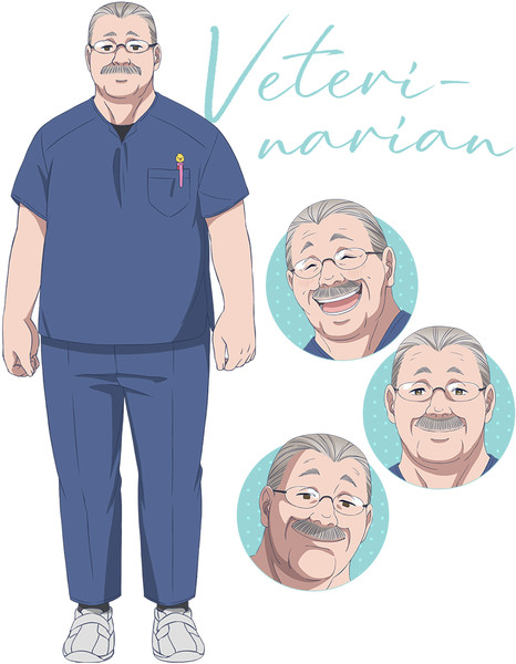 With You and the Rain character visual Veterinarian