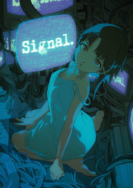 Game illustration for //signal. Serial Experiments Lain