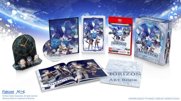 Promotional image of all editions of The Legend of Heroes: Trails beyond the Horizon
