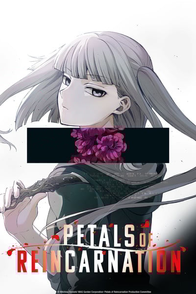 English poster for Petals of Reincarnation anime