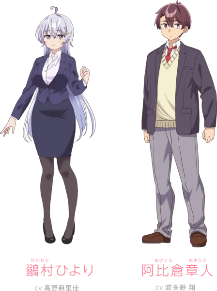 Character designs for two main leads