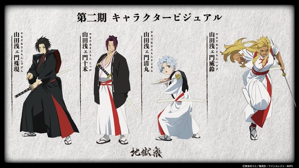 Character visuals for 4 new characters