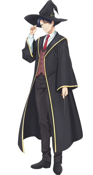 The Classroom of a Black Cat and a Witch anime character visual of Claude as a human