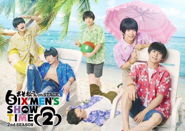 Beach cast visual for Osomatsu-san on Stage ~Six Men's Show Time 2~2nd Season 2