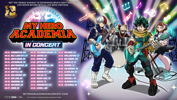 U.S. tour dates for My Hero Academia in Concert