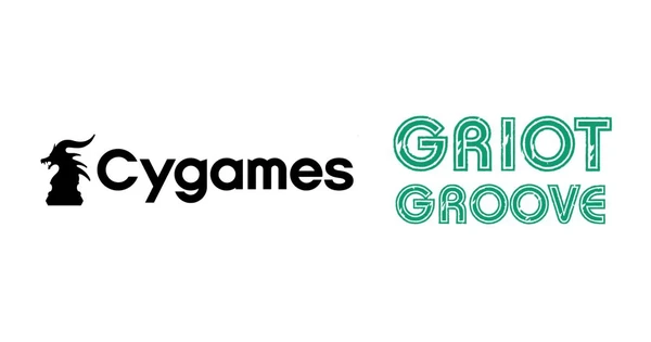 Logos of Cygames and Griot Groove